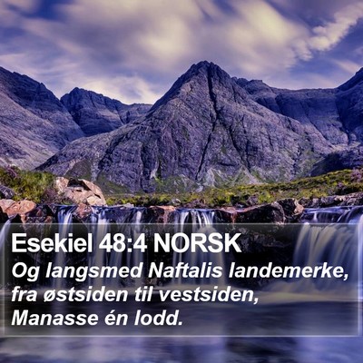 Esekiel 48:4 NORSK Bible Verse Image