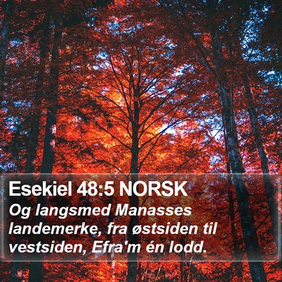 Esekiel 48:5 NORSK Bible Verse Image