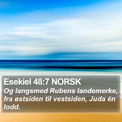 Esekiel 48:7 NORSK Bible Verse Image
