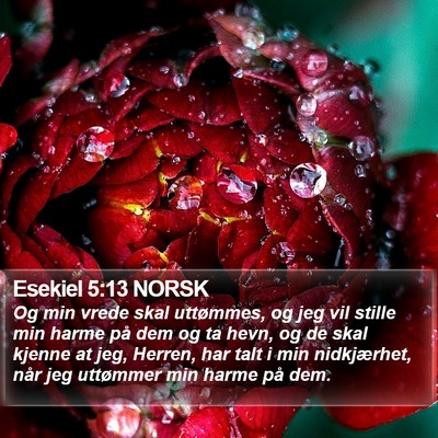 Esekiel 5:13 NORSK Bible Verse Image