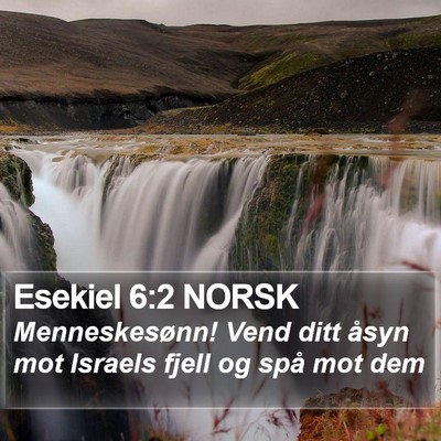 Esekiel 6:2 NORSK Bible Verse Image