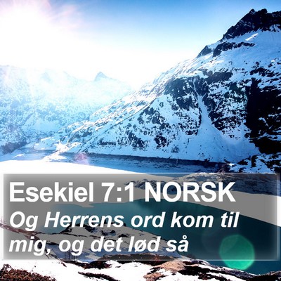 Esekiel 7:1 NORSK Bible Verse Image