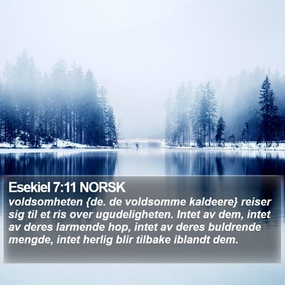 Esekiel 7:11 NORSK Bible Verse Image