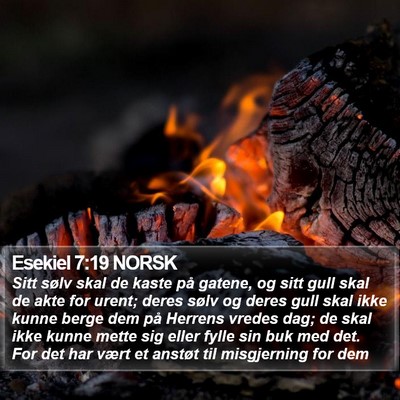 Esekiel 7:19 NORSK Bible Verse Image
