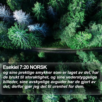 Esekiel 7:20 NORSK Bible Verse Image