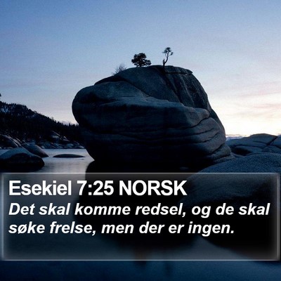 Esekiel 7:25 NORSK Bible Verse Image
