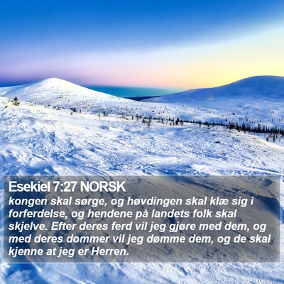 Esekiel 7:27 NORSK Bible Verse Image