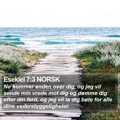 Esekiel 7:3 NORSK Bible Verse Image