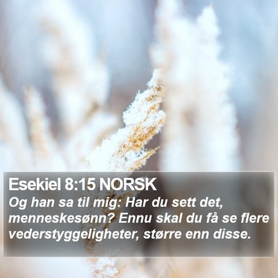 Esekiel 8:15 NORSK Bible Verse Image