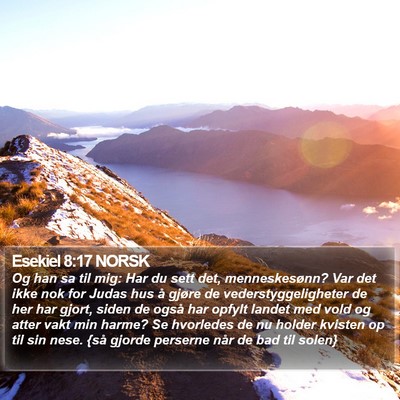 Esekiel 8:17 NORSK Bible Verse Image