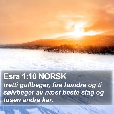 Esra 1:10 NORSK Bible Verse Image
