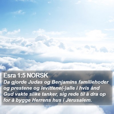 Esra 1:5 NORSK Bible Verse Image