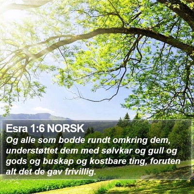 Esra 1:6 NORSK Bible Verse Image