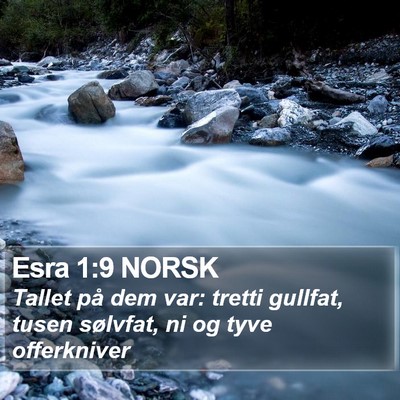 Esra 1:9 NORSK Bible Verse Image