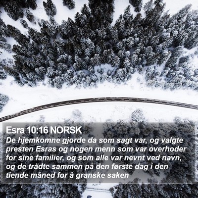 Esra 10:16 NORSK Bible Verse Image