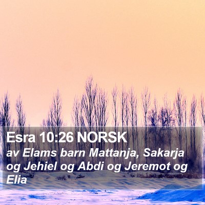 Esra 10:26 NORSK Bible Verse Image