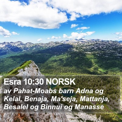 Esra 10:30 NORSK Bible Verse Image