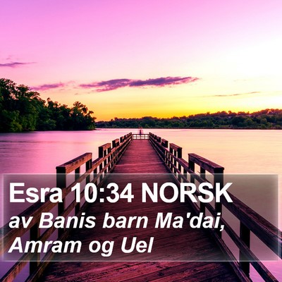 Esra 10:34 NORSK Bible Verse Image