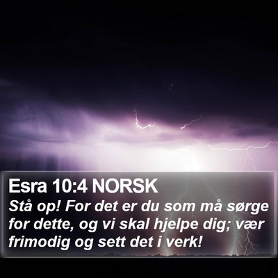 Esra 10:4 NORSK Bible Verse Image