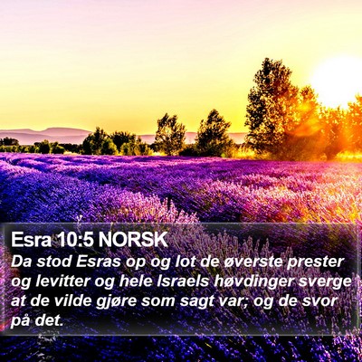 Esra 10:5 NORSK Bible Verse Image