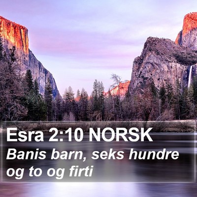 Esra 2:10 NORSK Bible Verse Image