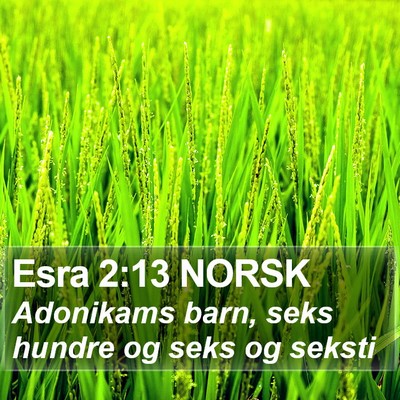 Esra 2:13 NORSK Bible Verse Image