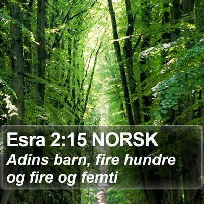 Esra 2:15 NORSK Bible Verse Image