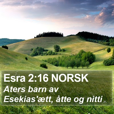 Esra 2:16 NORSK Bible Verse Image
