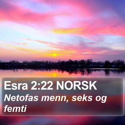 Esra 2:22 NORSK Bible Verse Image