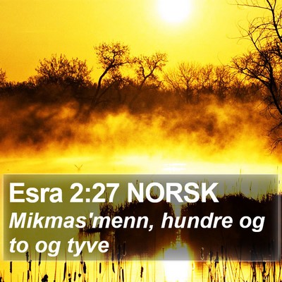 Esra 2:27 NORSK Bible Verse Image