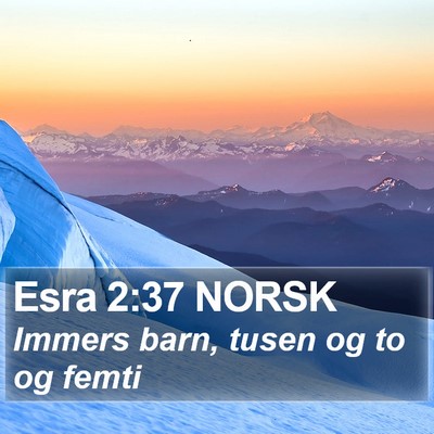 Esra 2:37 NORSK Bible Verse Image