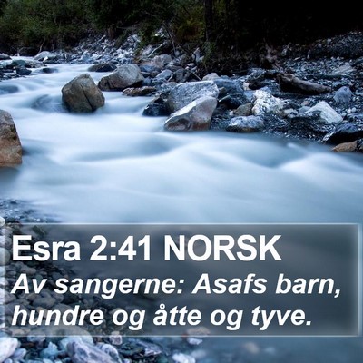 Esra 2:41 NORSK Bible Verse Image