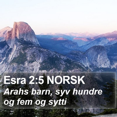 Esra 2:5 NORSK Bible Verse Image