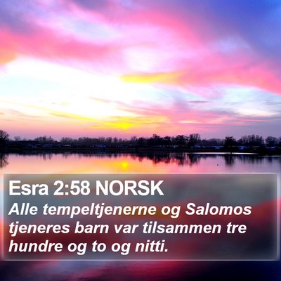 Esra 2:58 NORSK Bible Verse Image