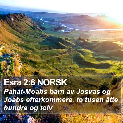 Esra 2:6 NORSK Bible Verse Image
