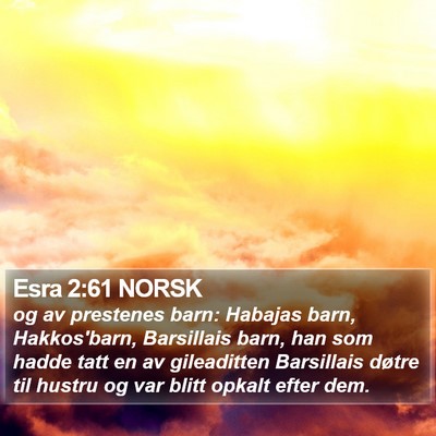 Esra 2:61 NORSK Bible Verse Image