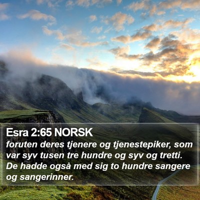 Esra 2:65 NORSK Bible Verse Image