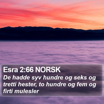 Esra 2:66 NORSK Bible Verse Image