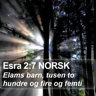 Esra 2:7 NORSK Bible Verse Image