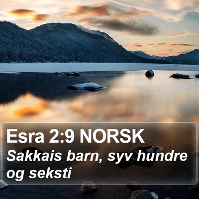 Esra 2:9 NORSK Bible Verse Image