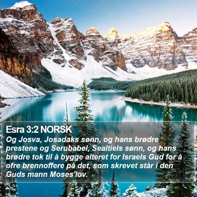 Esra 3:2 NORSK Bible Verse Image
