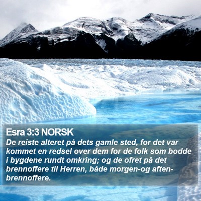 Esra 3:3 NORSK Bible Verse Image