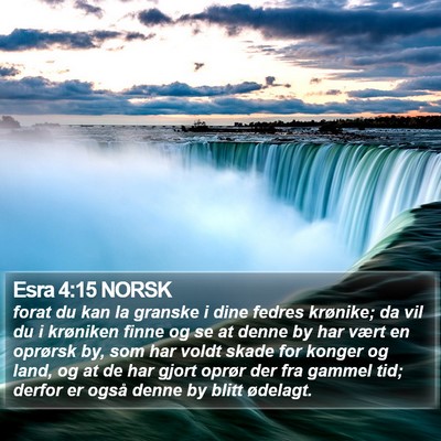 Esra 4:15 NORSK Bible Verse Image