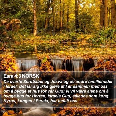 Esra 4:3 NORSK Bible Verse Image