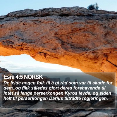 Esra 4:5 NORSK Bible Verse Image