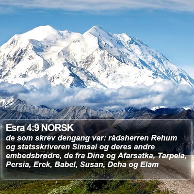Esra 4:9 NORSK Bible Verse Image