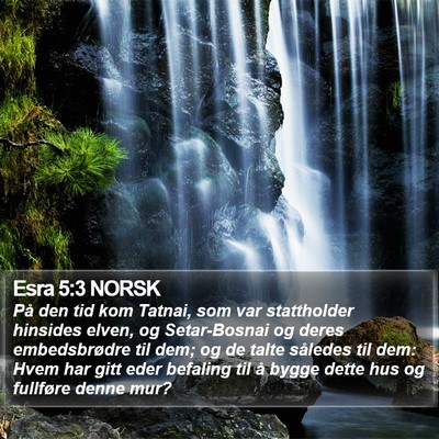 Esra 5:3 NORSK Bible Verse Image