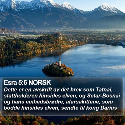 Esra 5:6 NORSK Bible Verse Image