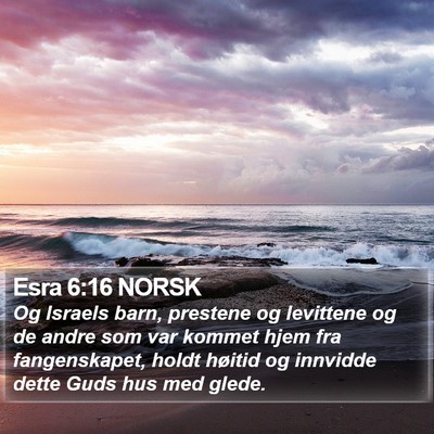 Esra 6:16 NORSK Bible Verse Image