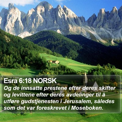 Esra 6:18 NORSK Bible Verse Image